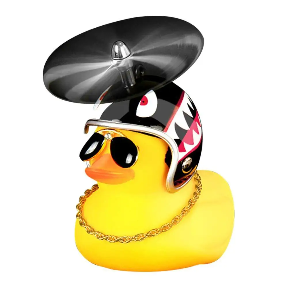 
2021 creative arrivals promotional toys bell novelty mini portable cute yellow rubber duck with helmet 