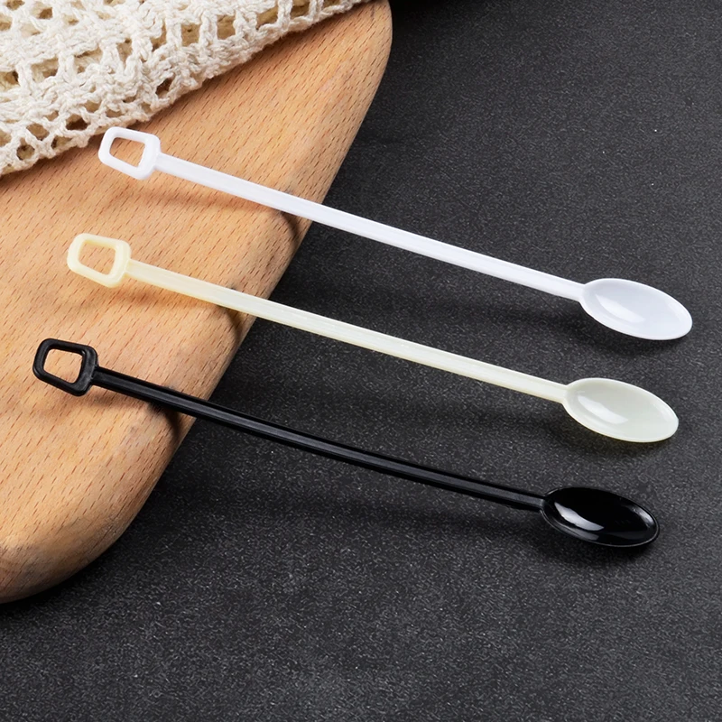 Plastic Spoon,Disposable coffee stirring spoon Plastic Flatware set