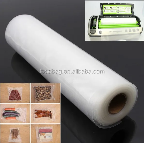 PA PE BPA free storage vacuum sealer bags 90 micron embossed plastic vacuum bags for food vacuum machine