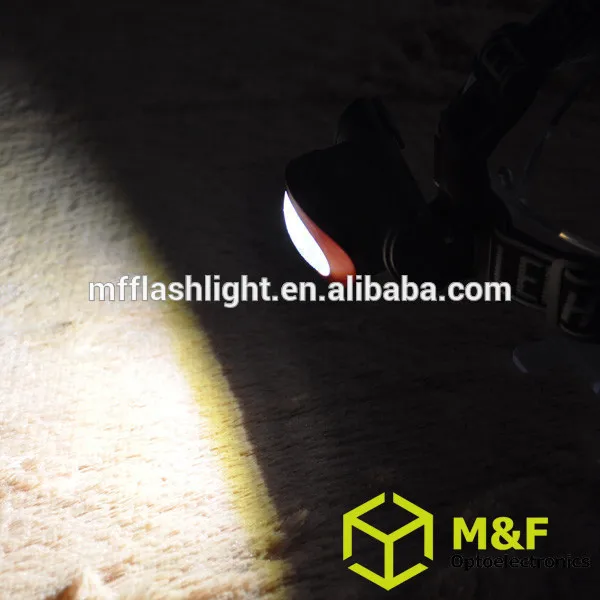 Light weight 3AAA battery operated high power led headlamp