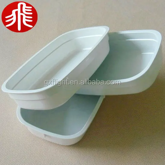 Airline Heatable Reusable Plastic Main Plate Oven Safe Recycled Plastic Food Containers