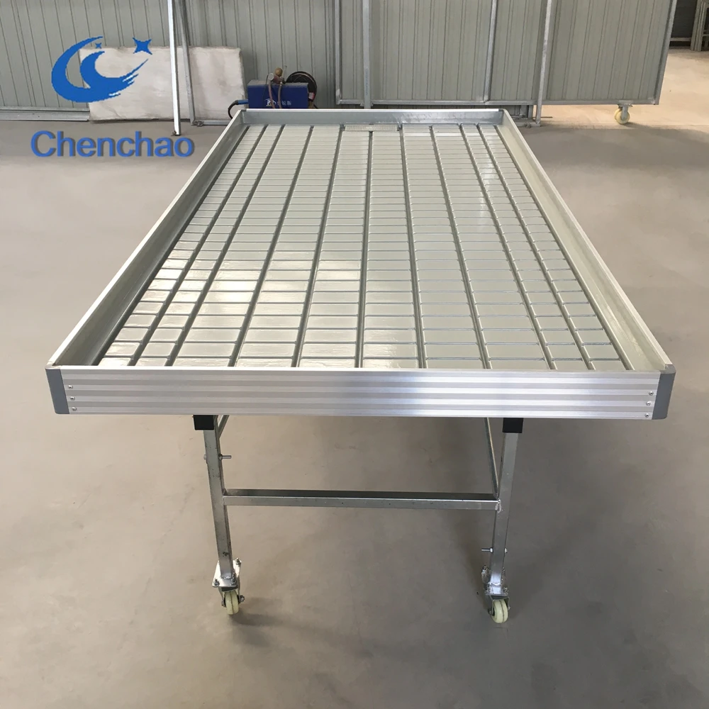 Greenhouse kits ebb flow trays rolling tables plant growing trays