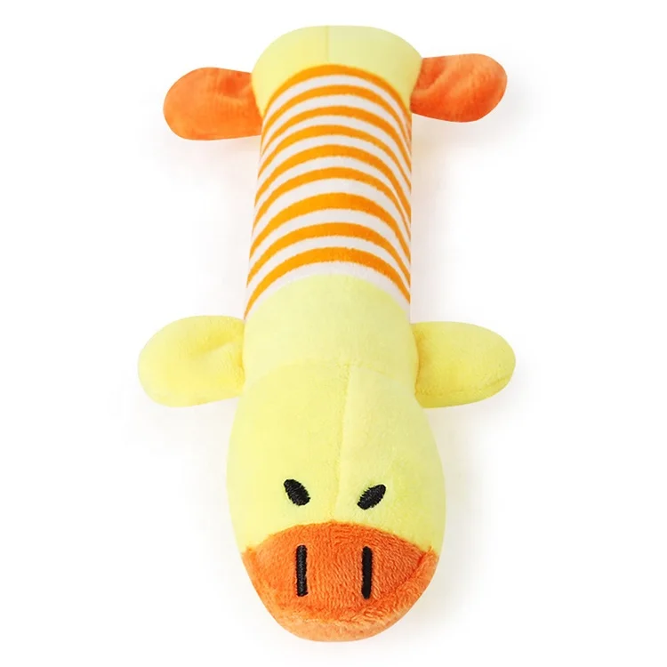 
High Quality Duck Pig Elephant Squeak Plush Squeaky Chewing Dog Pet Toy for Pet 