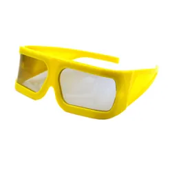 Make 45/135 0/90 Degree Plastic Big Frame Linear Polar 3D Glasses for Imax Cinemas&Videos