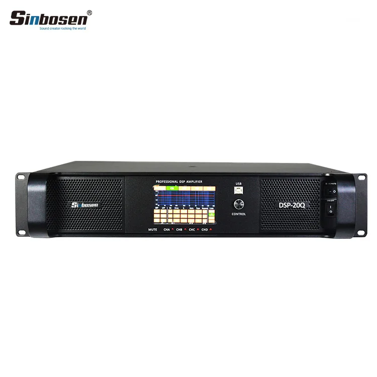 DSP-20Q профессиональный класс d аудио этап DSP модуль мощность караоке стерео усилитель 2000 вт 4