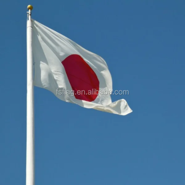 Factory Direct 75D polyester 3X5 150x90cm Silk Screen Print Country Flag Japan Flag In Stock