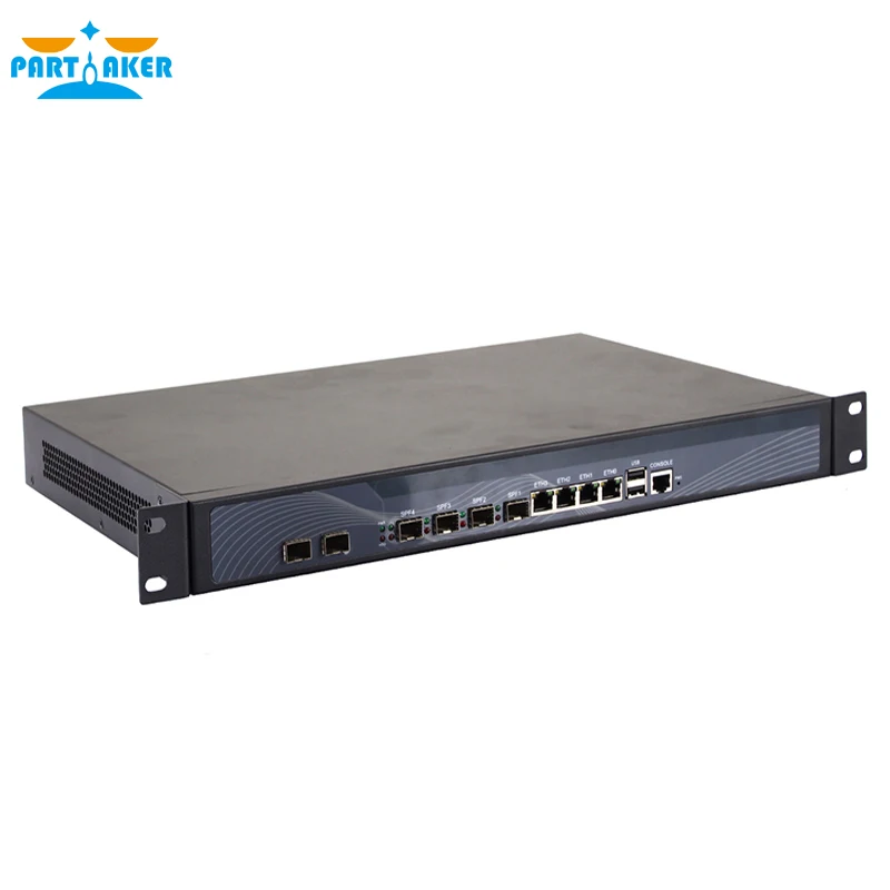 
Partaker R19 1U Rackmount Router 1U Firewall Appliance with Core LGA1150 i3 4150 4 SFP 4 LAN 