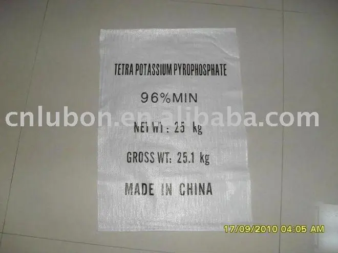 tech grade and food grade Tetrapotassium pyrophosphate (TKPP)