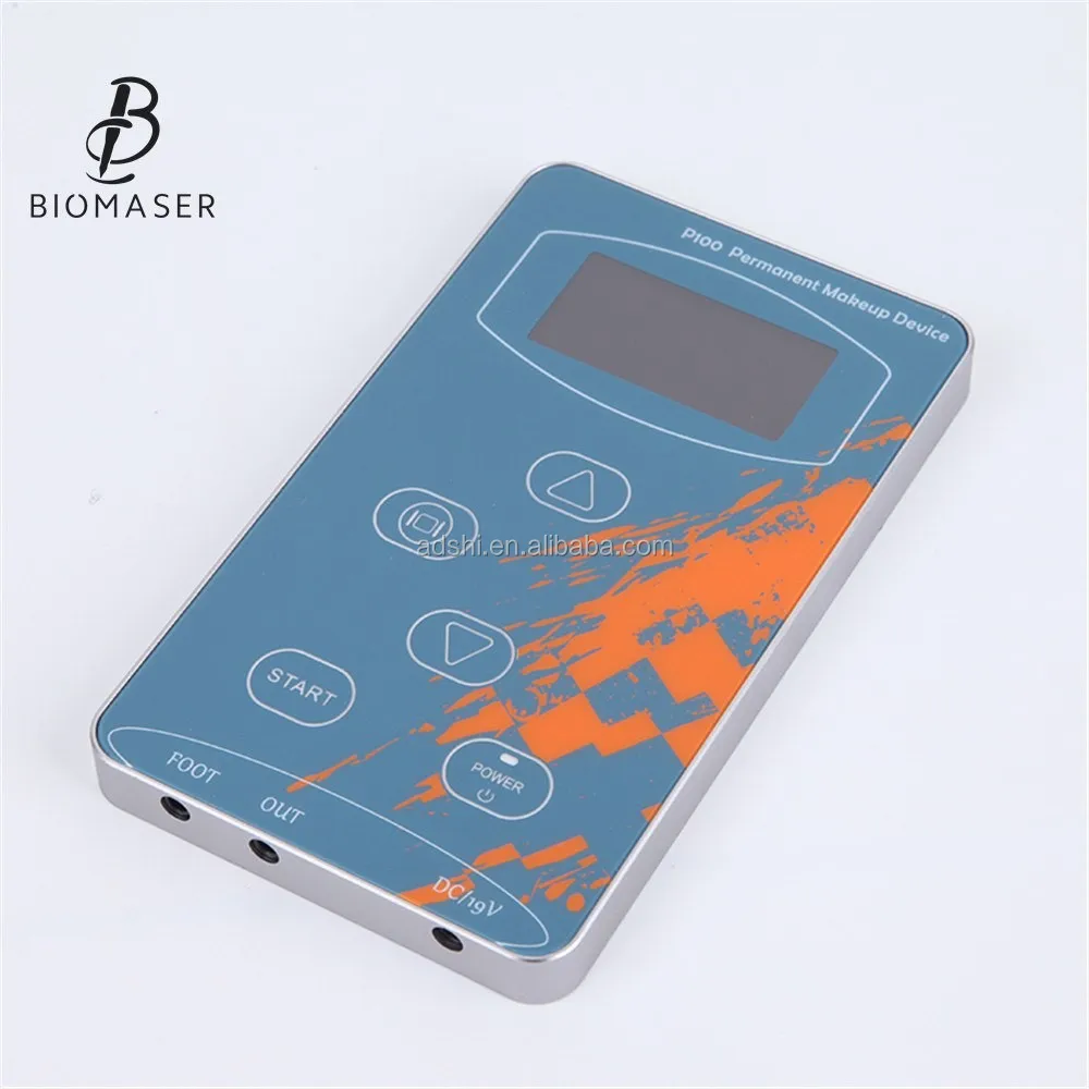 Biomaser tattoo machine/Private labeling beauty device Permanent make up embroidery machine with rotary tattoo machine gun