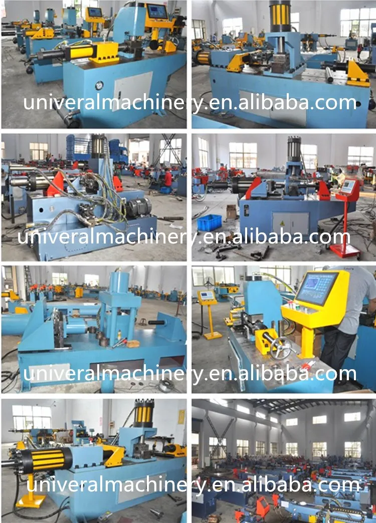 Big Diameter UM-168NC 4 Stations Tube End Forming Machine for Reducing/Expanding/Flanging