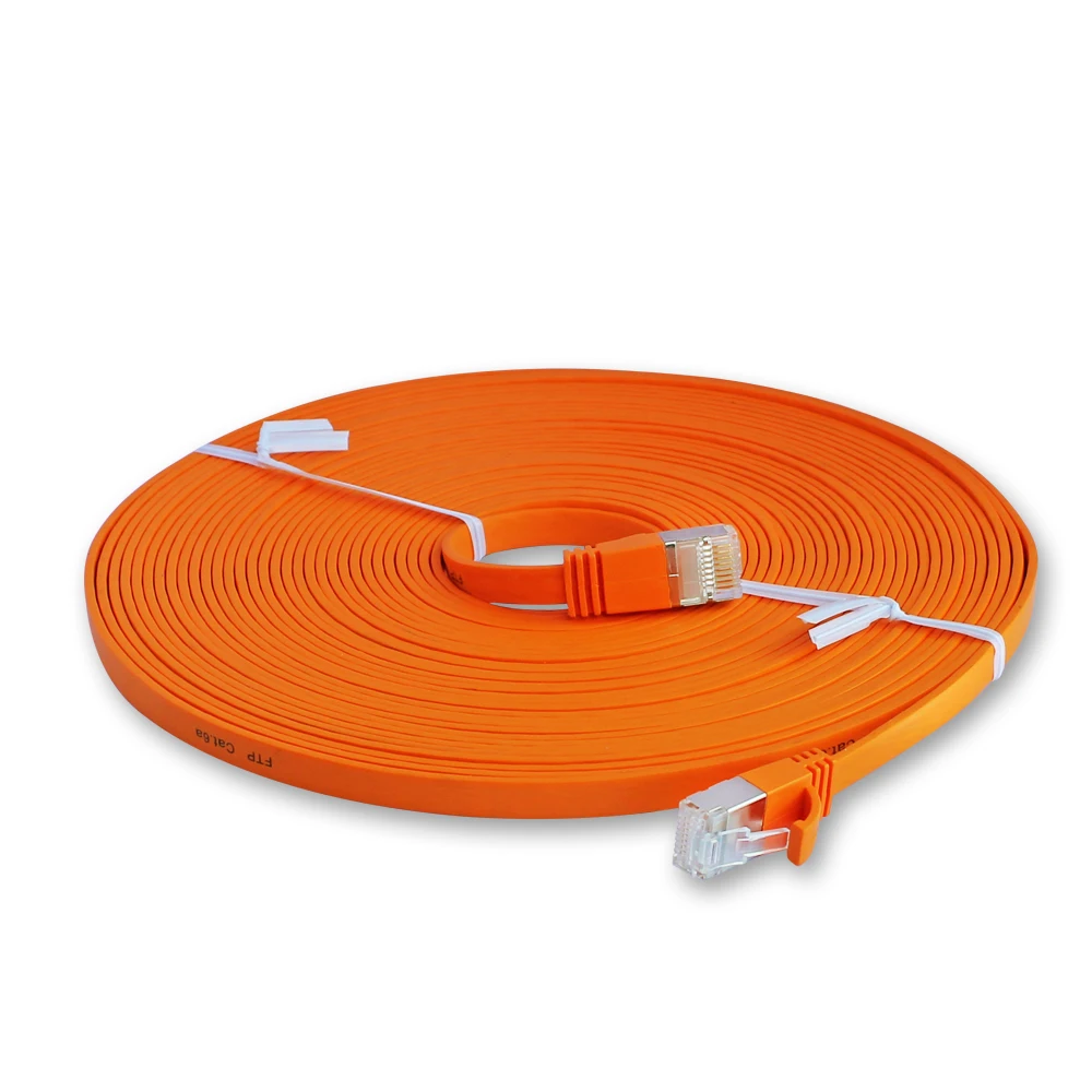 Black color RJ45 UTP Network cable cat6/cat7 flat ethernet cable