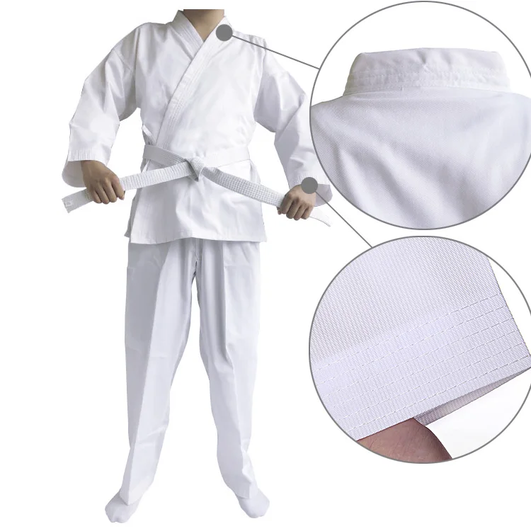 
Customized high quality light weight martial arts white cotton gi karate uniform  (60827853806)