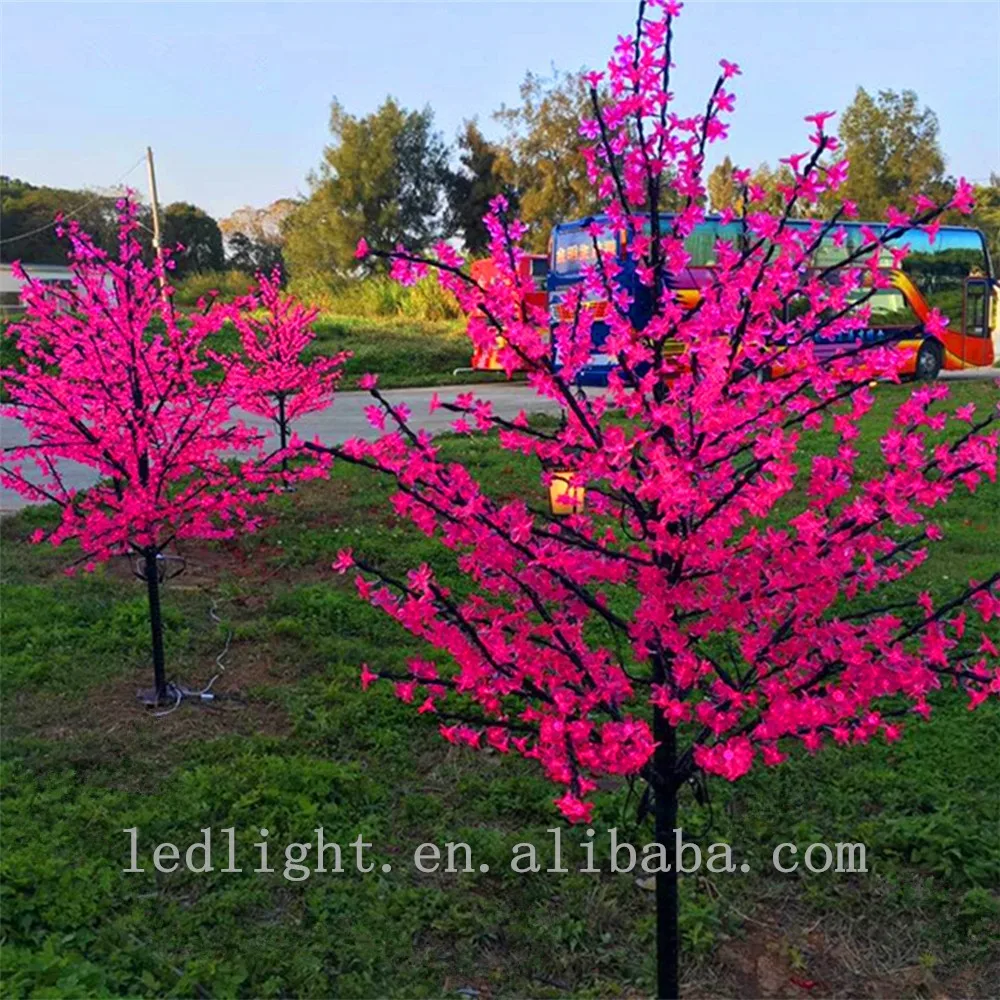 Garden Christmas Lighting Outdoor Decorative Led Cherry Blossom Tree Light Green 40 220V 75 70 Led Holiday Decoration Light Ip44