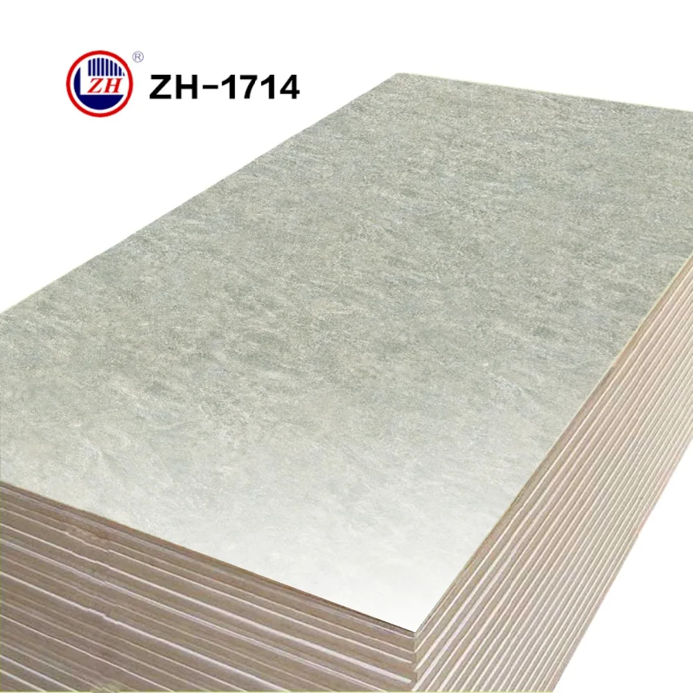 Ламинированная МДФ белая Мелани/глянцевая УФ мраморная доска с узором