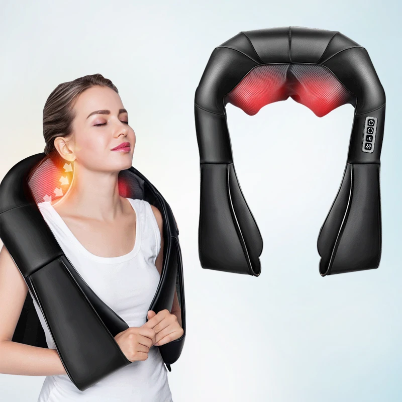 
Shiatsu Foot Massager with Heat Deep Kneading Massage for Neck Back Shoulder Use at Home Car Office 