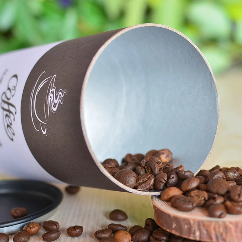 
Custom Logo Cardboard Round Cylinder Custom Paper Tube Box For Coffee Bean Or Tea Packing 
