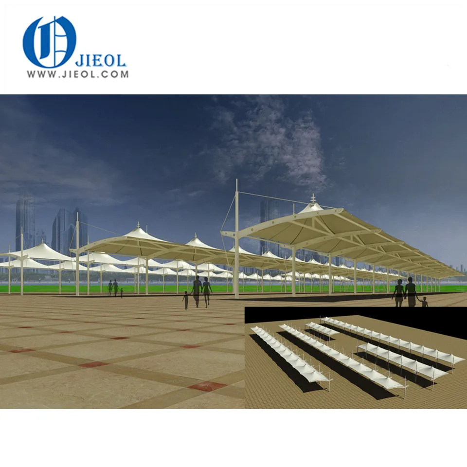 Top quality Wind resistant Sun shade carport for parking