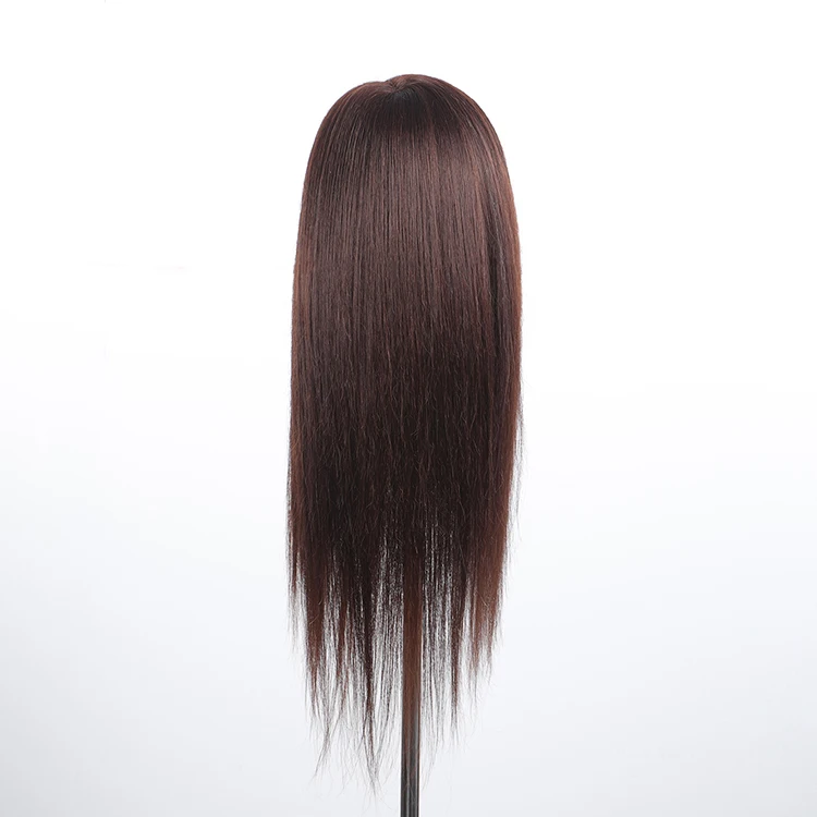 
popular teaching mannequin head animal hair and synthetic hair mixture 