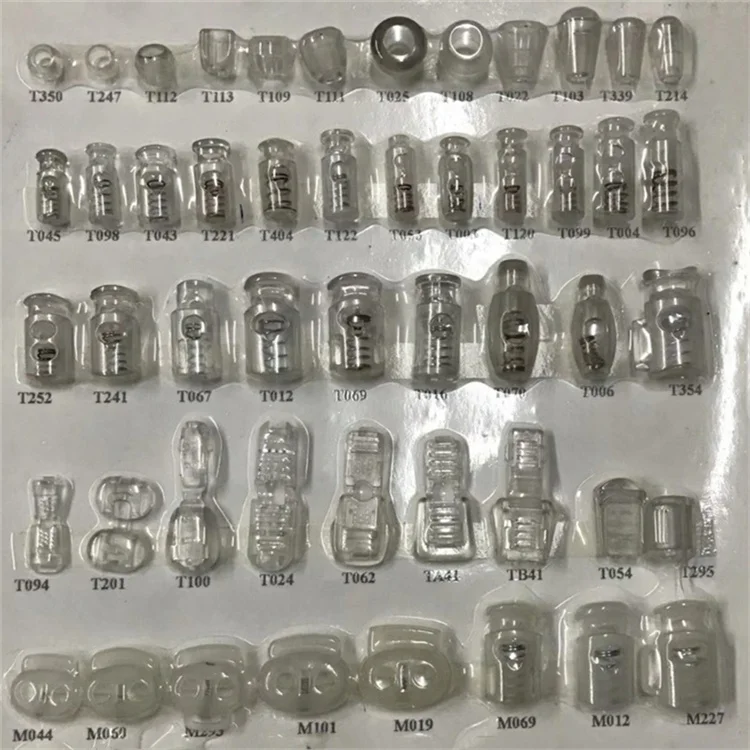 Plastic stopper garment hat cord lock Spring rope lock hook buckle for bag