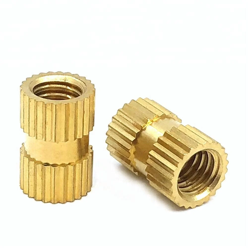 DIN16903 brass knurled threaded insert nuts