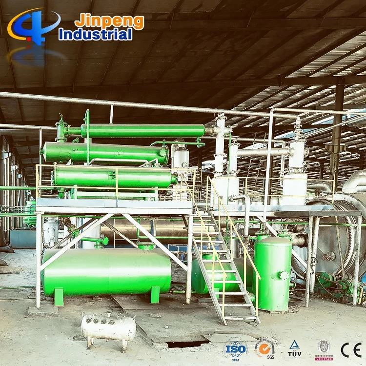 Waste Tire Used Tyre Scrap Plastic Pyrolysis Plant with National Patent