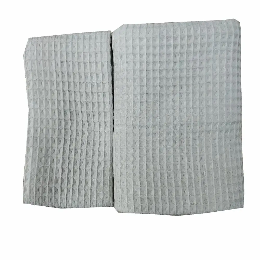 Мягкое хлопковое банное кухонное/чайное полотенце с небольшим вафельным дизайном