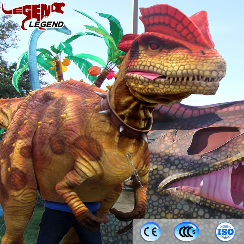 High technology animatronic walking dinosaur puppet costume