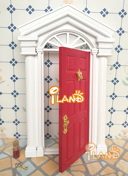 Secret / Fairy Door Door Open Outward W/ Knob & Knocker + free fairy dust & magic key