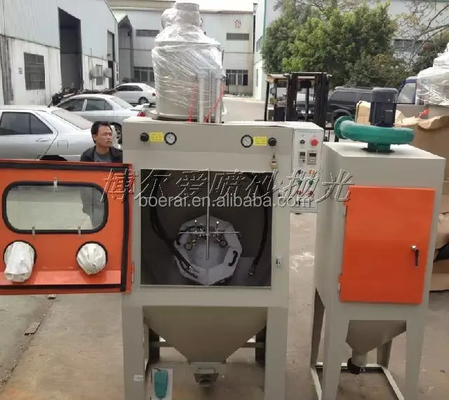 Roller type Sand blasting machine   Little workpiece suitable Automatic sandblasting equipment
