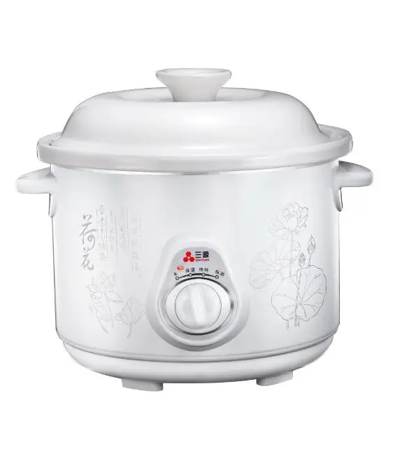 
Mini ceramic purple clay slow cooker 