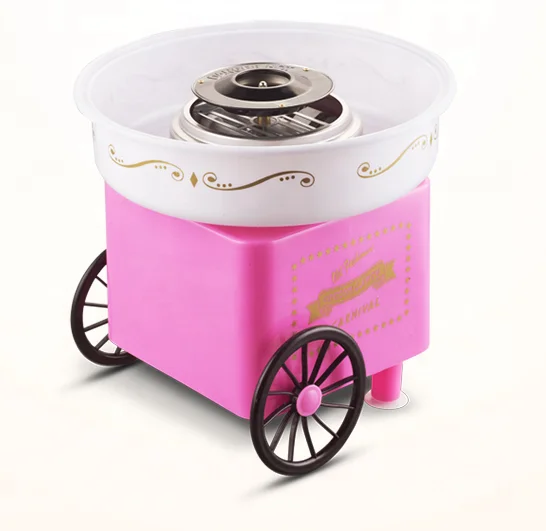
mini cotton candy machine with cart mini candy floss machine with cart mini home use party use hot sale 