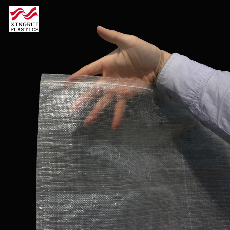 Transparent pp woven rice bag woven 25kg polypropylene bag sacks