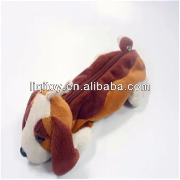 Custom cute  Plush animal shape girly Pencil case