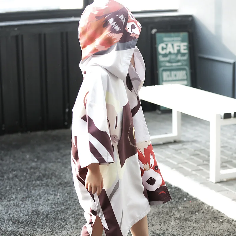 Wholesale Luxury Hooded Surf Cotton Kids PonchoTowel