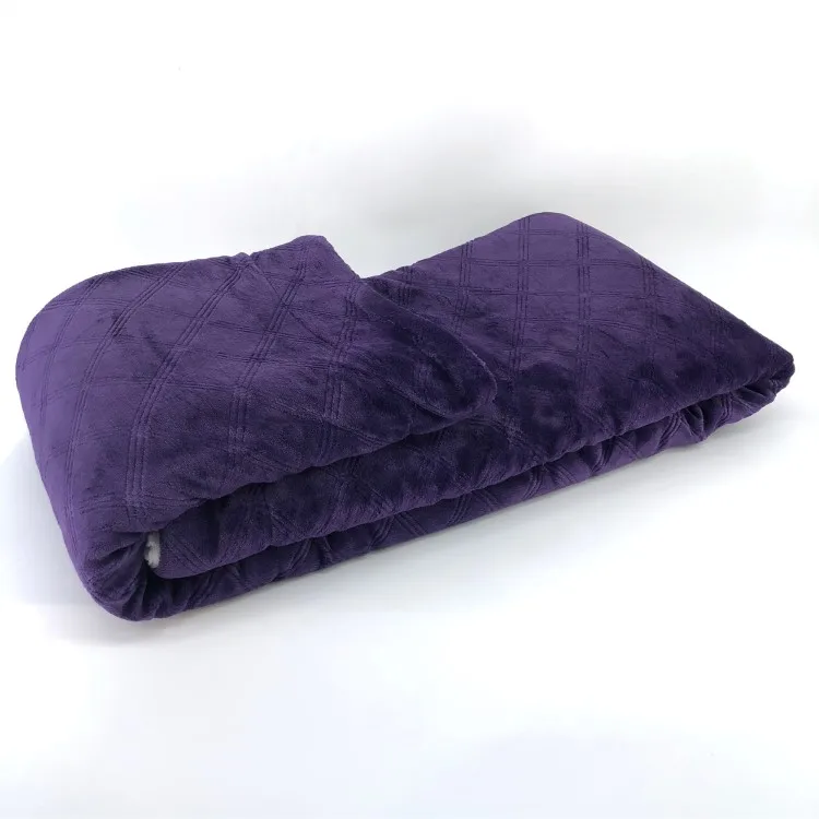queen size sherpa fleece blanket double-sided velvet tv blanket
