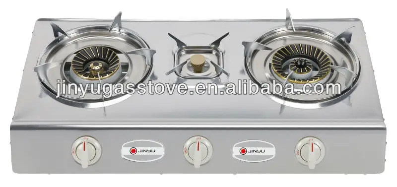 portable household table gas cooktops 3 Burners gas cooker