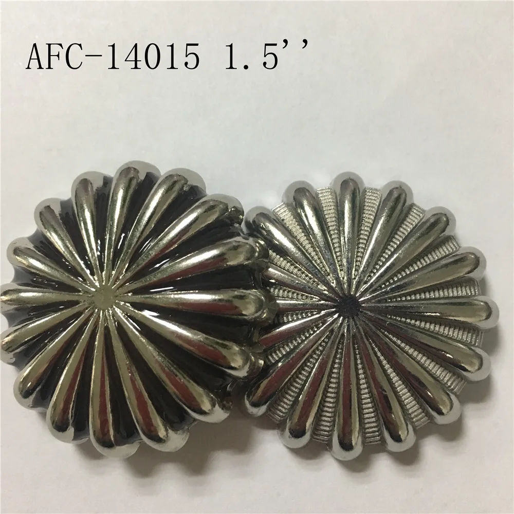 antique brass spur saddle conchos with screw back 1.5'