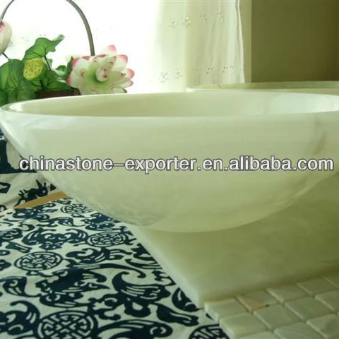 
Chinse suppliers New Designs white onyx vessel sink 