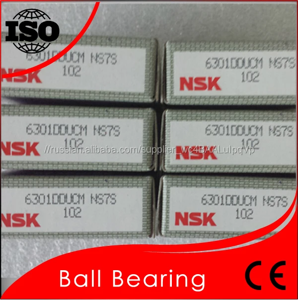 С низким коэффициентом трения NSK подшипник 6301 Diffenrent уплотнение тип япония подшипник