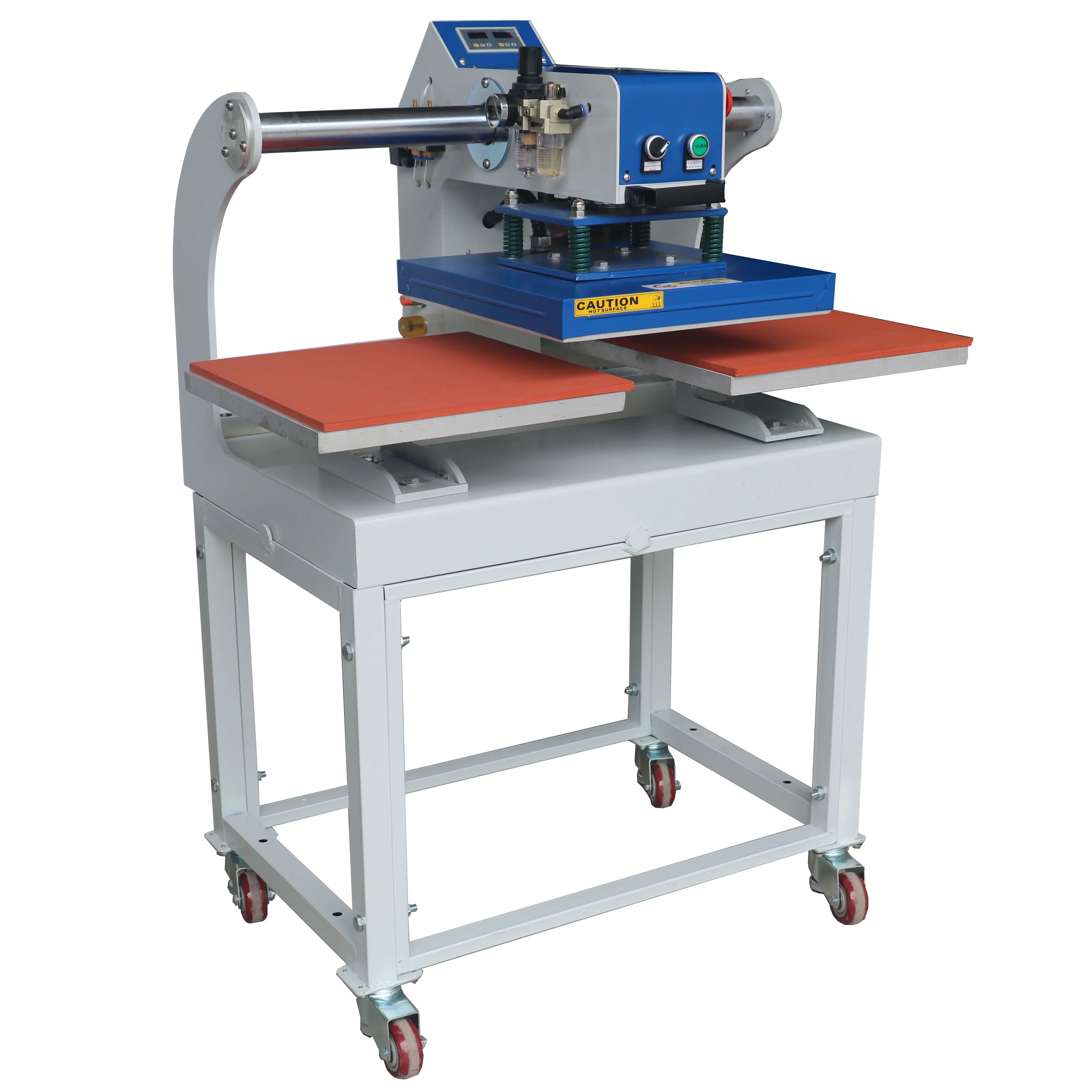 
Automatic Pneumatic top glide double stations Tshirt heat transfer press printing machine 