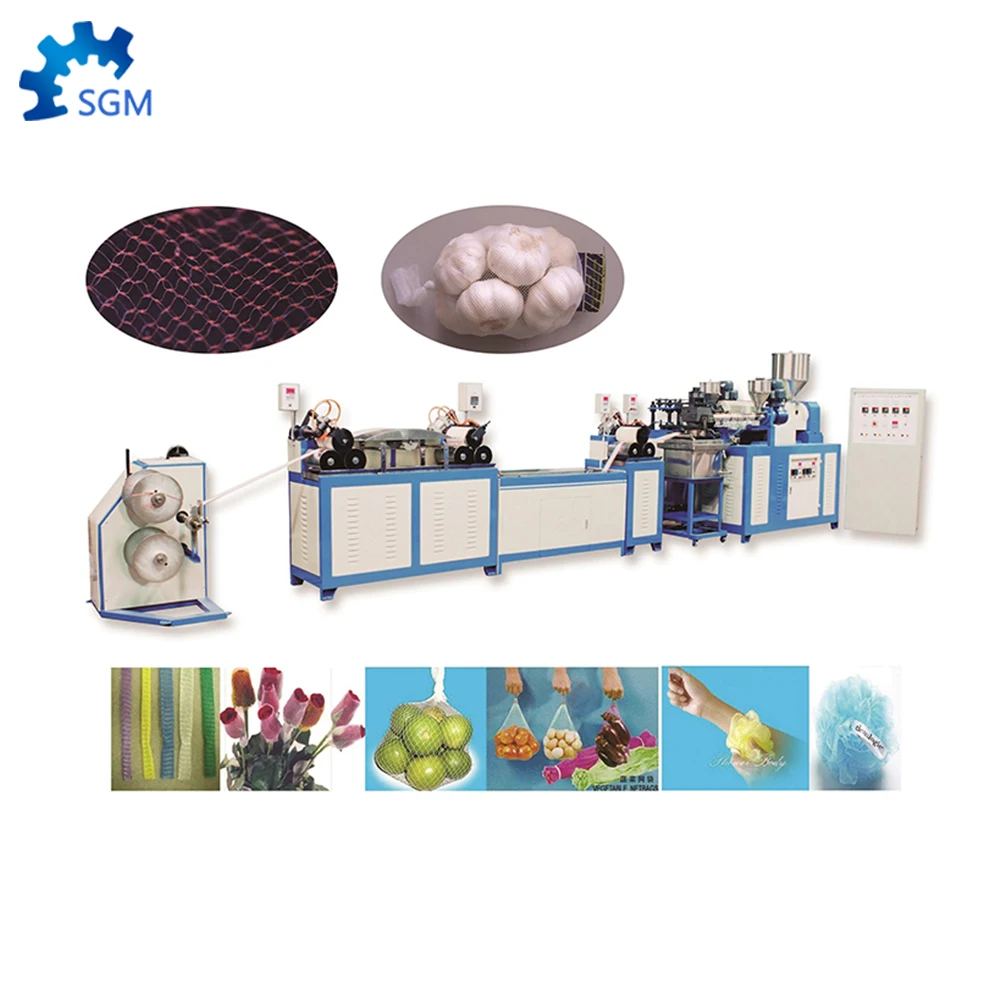 
Polypropylene Fruit And Vegetable Plastic Net Bag Production Line 