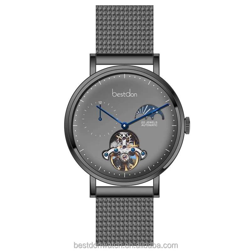 Most Popular Boys Waterproof Automatic Stainless Steel Chain Wrist Watch