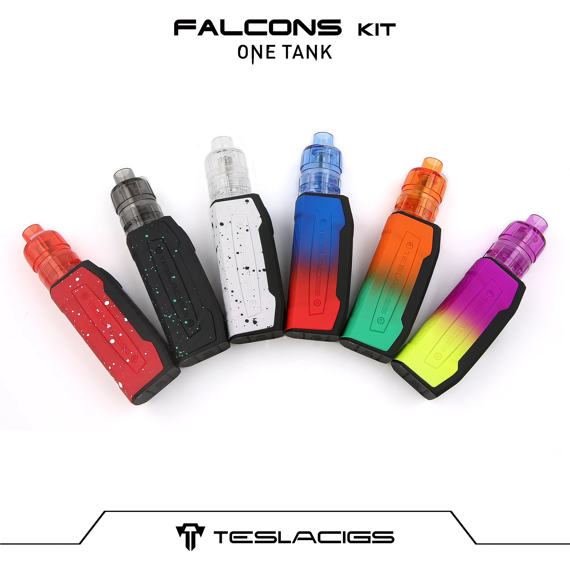 Food Grade Level Material Built-in 2000mAh Teslacigs Falcons ONE Tank New Vape Mod