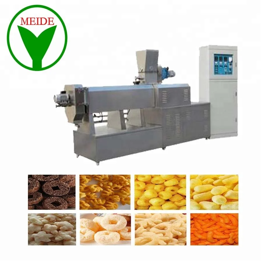 
Automatic extruded snack core filled food production machinery line 