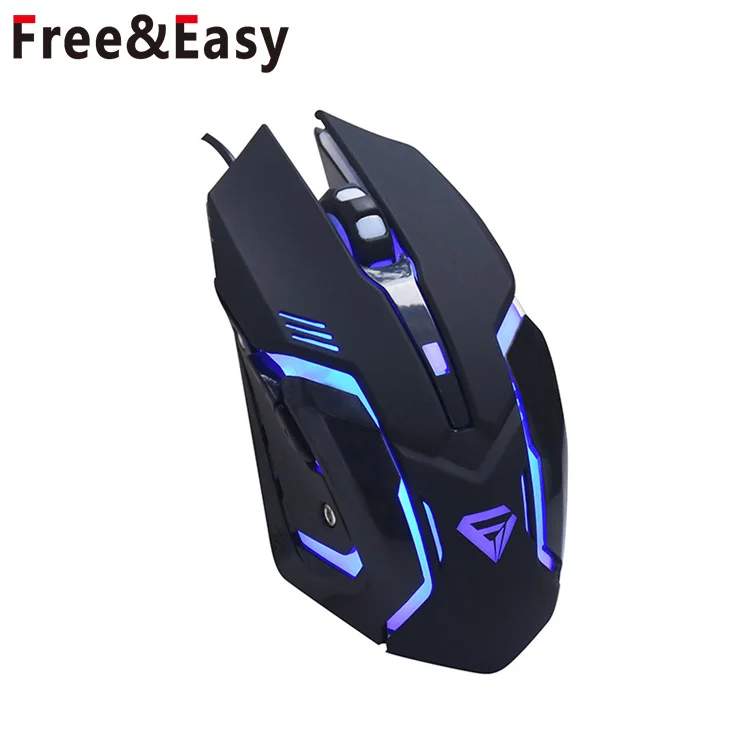 Игровая мышь с логотипом 7D и кнопкой