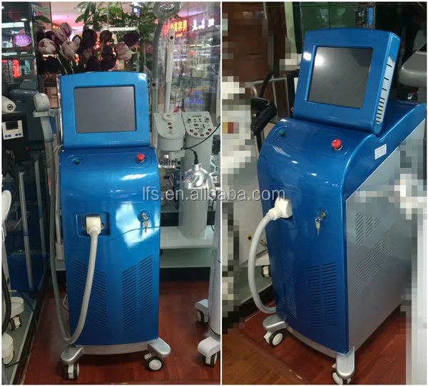 Вертикальная 810nm диод лазерная эпиляция машина 12 * 18 мм 800 Вт 808nm лазерный диод эпиляция машины цены