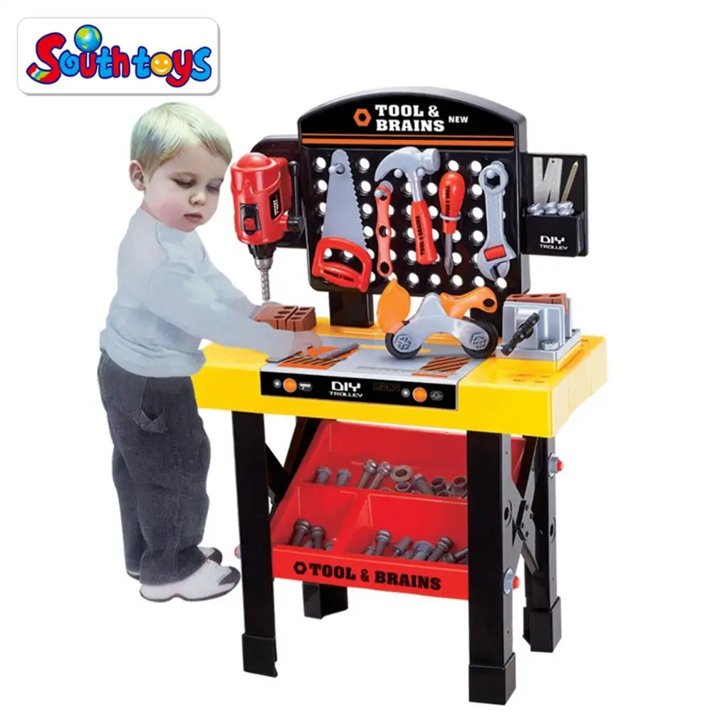 
Kids Construction Workshop Pretend Play DIY Tool Workbench Toy 