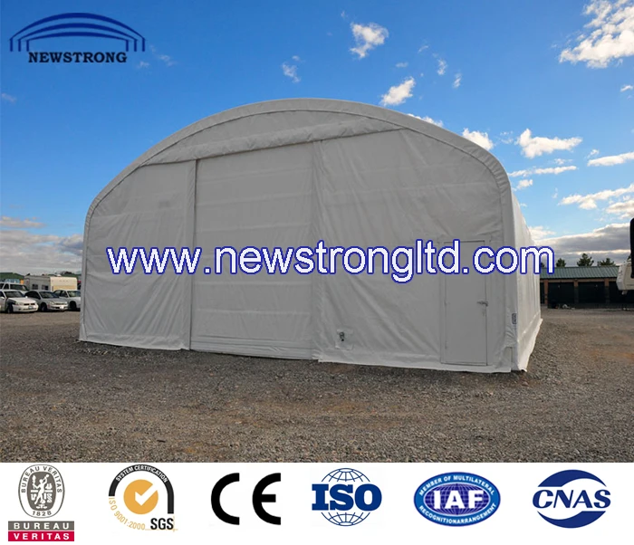Tarpaulin Fabric Cover Metal Frame Storage Building