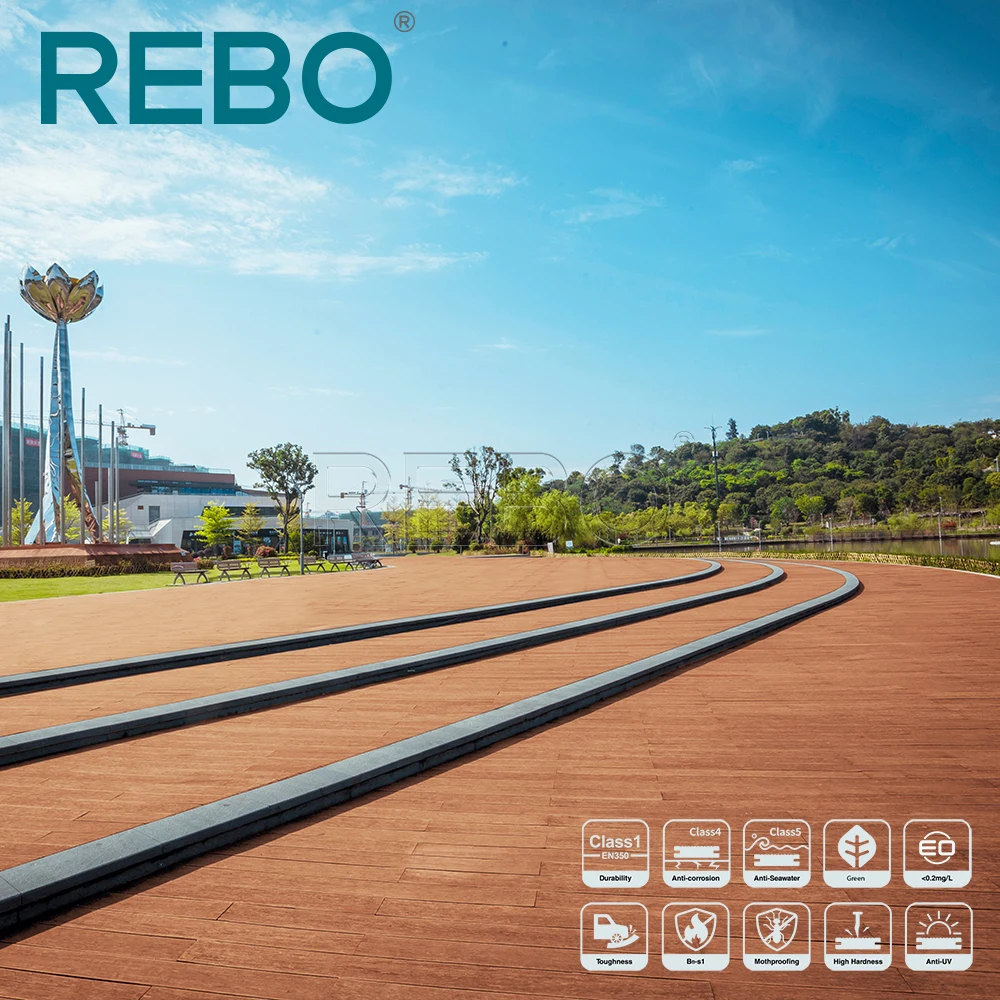 
Wholesale price bamboo outdoor composite decking flooring 
