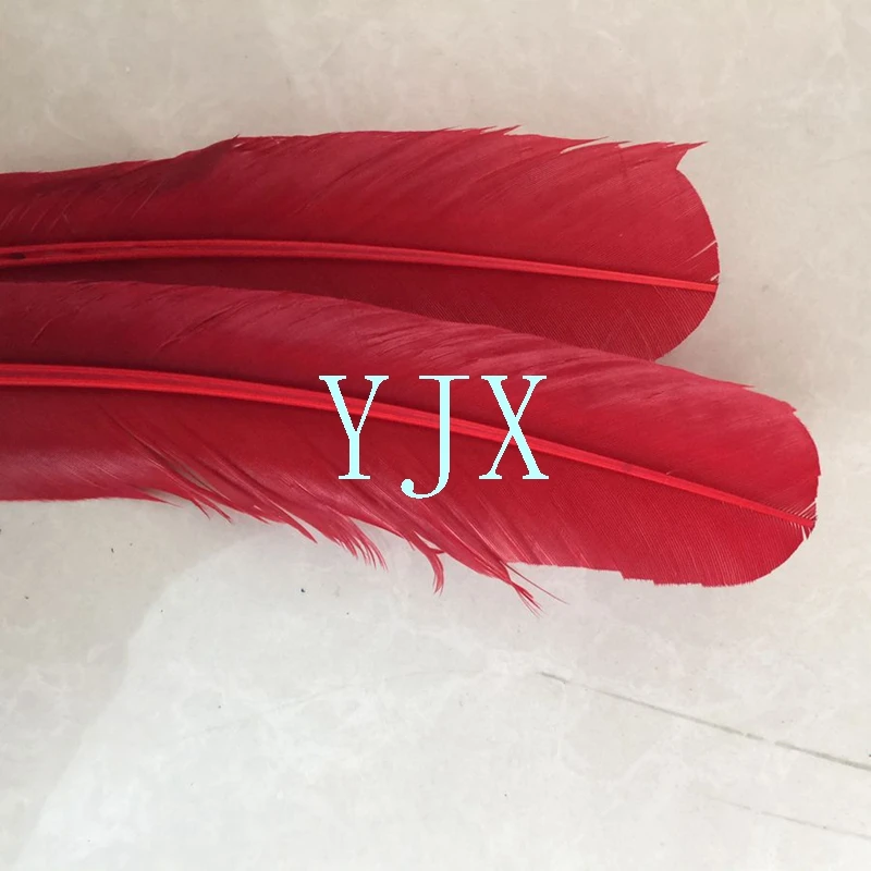 30-33cm wholesale dyed artificial bulk turkey feathers for carnival headdress decorations